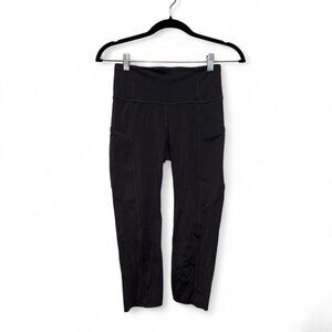 Lululemon Dark Grey Capri Leggings Size 4 Like New